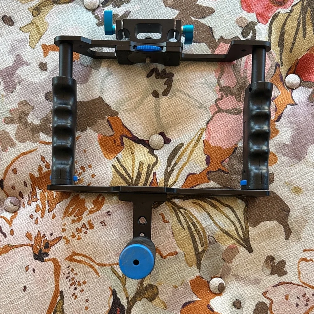 Black and Blue Camera Stabilizer